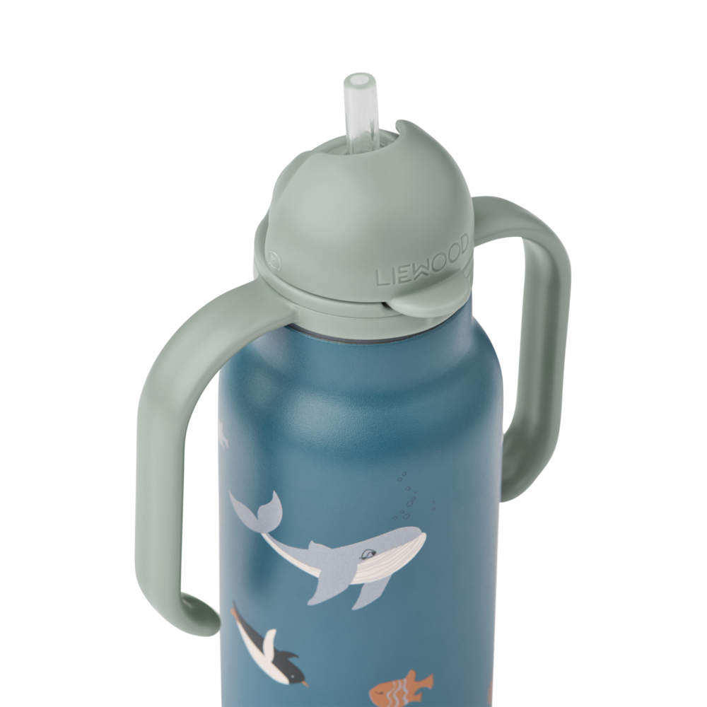Liewood Liewood | Kimmie Water Bottle 250 ml | Arctic Sea /  Ocean view Liewood Liewood | Kimmie Water Bottle 250 ml | Arctic Sea /  Ocean view