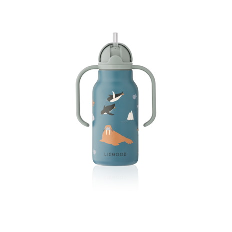 Liewood Liewood | Kimmie Water Bottle 250 ml | Arctic Sea /  Ocean view Liewood Liewood | Kimmie Water Bottle 250 ml | Arctic Sea /  Ocean view