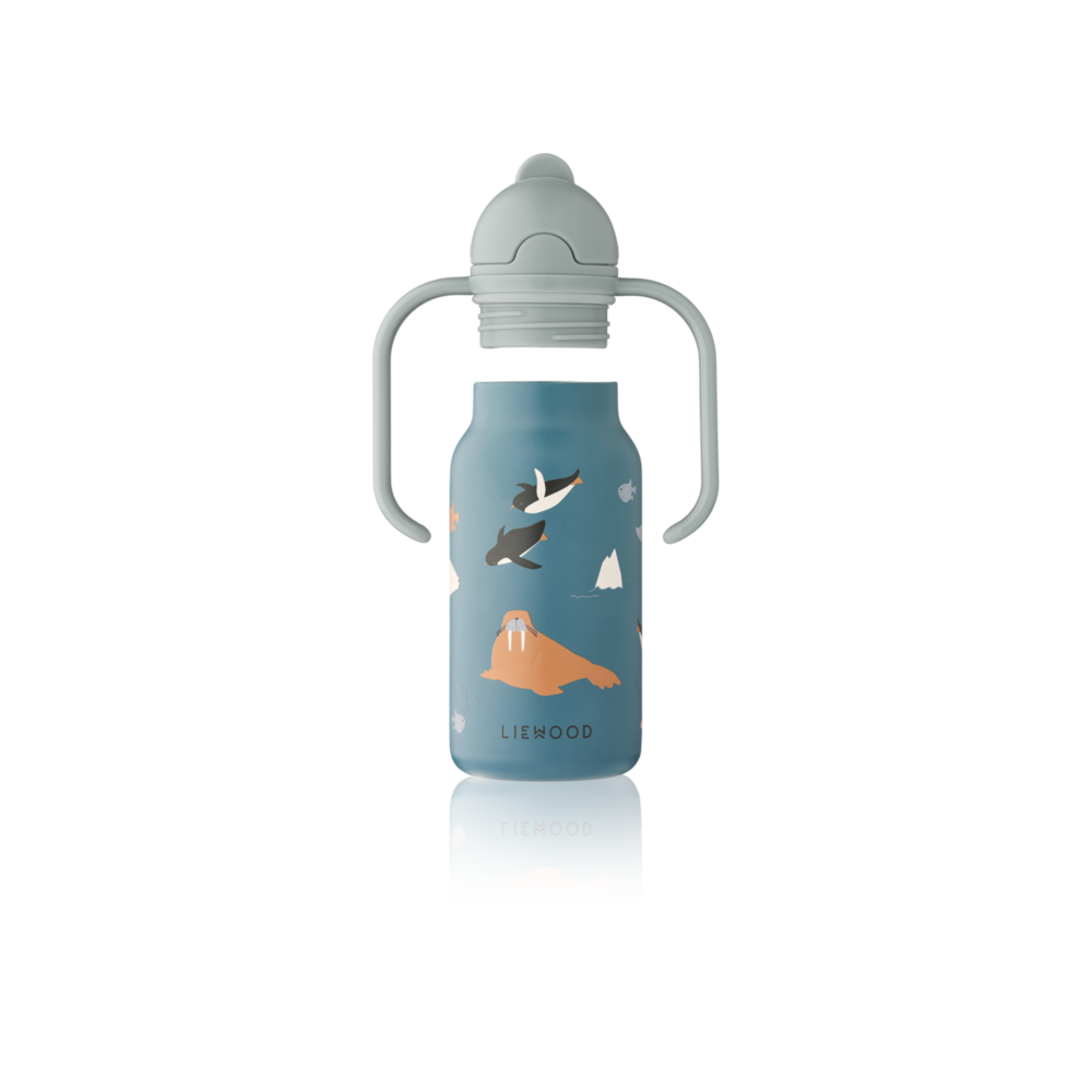 Liewood Liewood | Kimmie Water Bottle 250 ml | Arctic Sea /  Ocean view Liewood Liewood | Kimmie Water Bottle 250 ml | Arctic Sea /  Ocean view