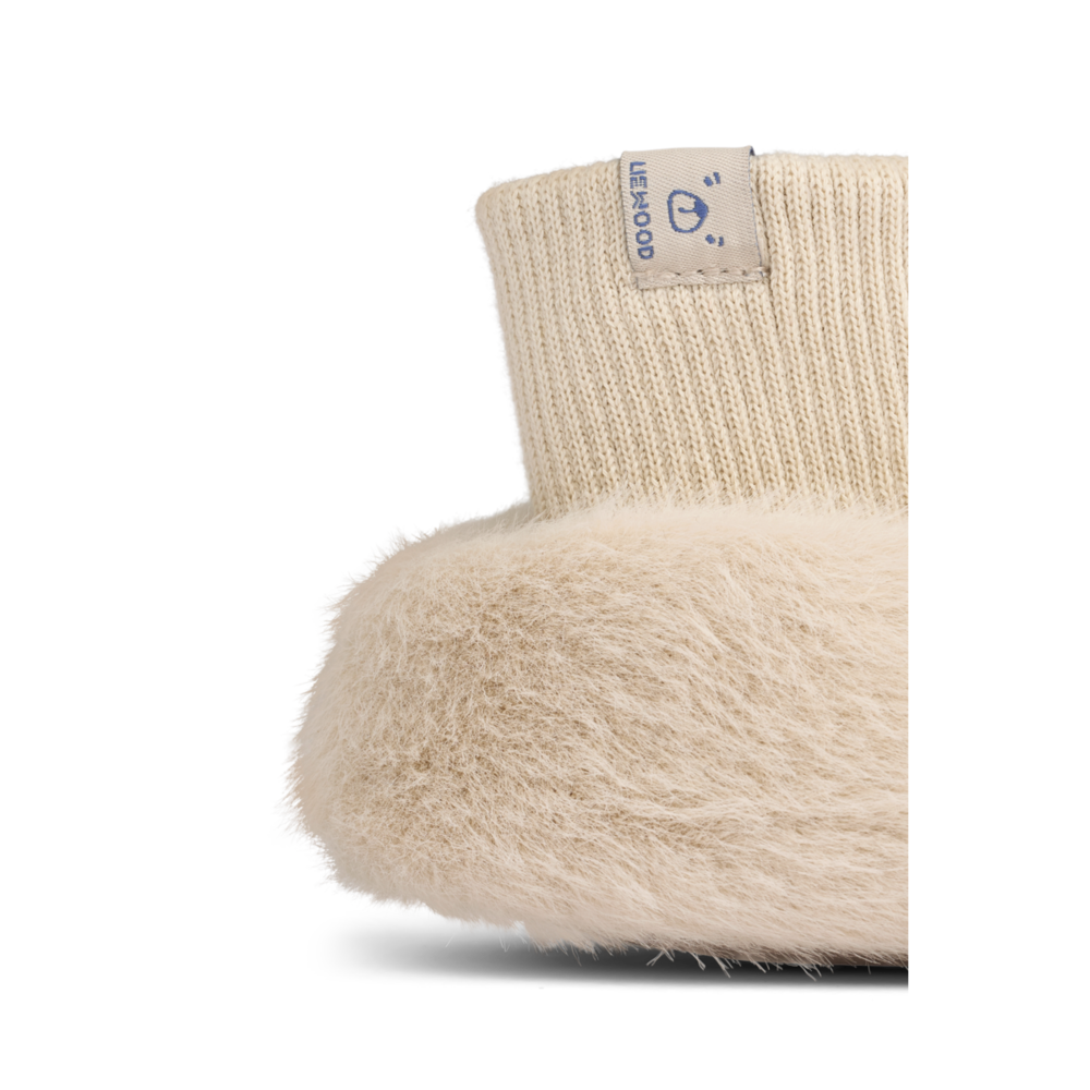 Liewood Liewood | Beth Rabbit Plush Slippers | Mist Liewood Liewood | Beth Rabbit Plush Slippers | Mist