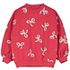 Lötiekids Lötiekids | Bows Red Sweatshirt | Red Lötiekids Lötiekids | Bows Red Sweatshirt | Red