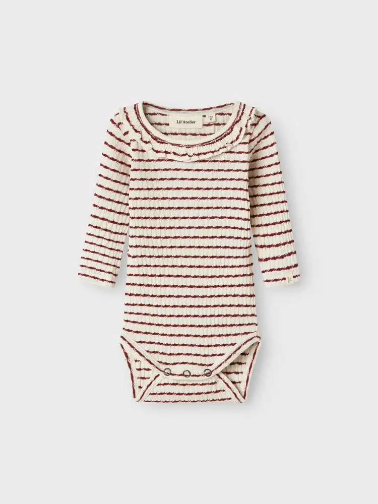 Lil ' Atelier Lil ' Atelier | NBFOSOPHIA LS SLIM BODY LIL | Hot Chocolate
