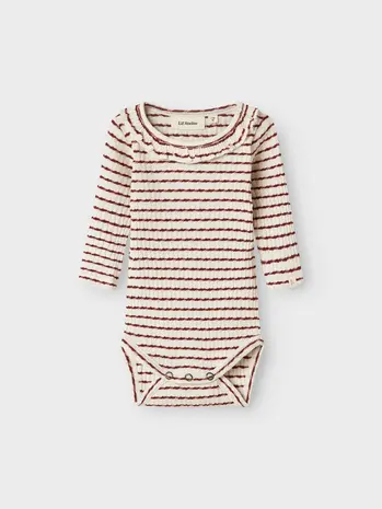 Lil ' Atelier Lil ' Atelier | NBFOSOPHIA LS SLIM BODY LIL | Hot Chocolate