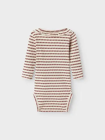 Lil ' Atelier Lil ' Atelier | NBFOSOPHIA LS SLIM BODY LIL | Hot Chocolate