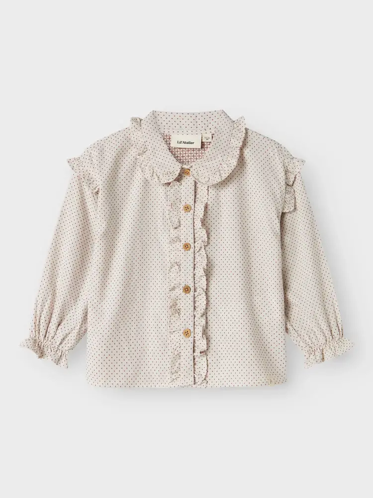 Lil ' Atelier Lil ' Atelier | NMFOLENA LS LOOSE SHIRT LIL | Pastel Parchment Lil ' Atelier Lil ' Atelier | NMFOLENA LS LOOSE SHIRT LIL | Pastel Parchment