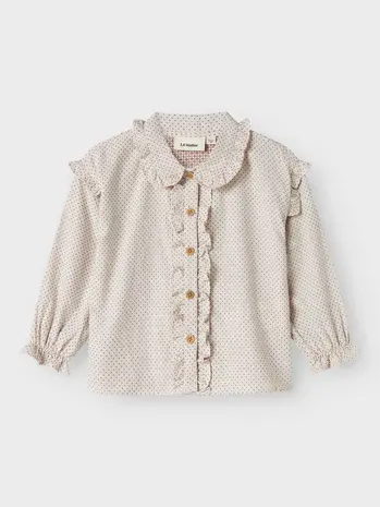 Lil ' Atelier Lil ' Atelier | NMFOLENA LS LOOSE SHIRT LIL | Pastel Parchment Lil ' Atelier Lil ' Atelier | NMFOLENA LS LOOSE SHIRT LIL | Pastel Parchment