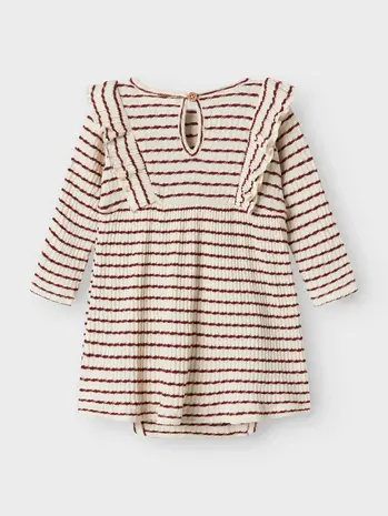 Lil ' Atelier Lil ' Atelier | NBFOSOPHIA LS BODY DRESS LIL | Hot Chocolate