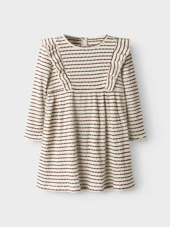 Lil ' Atelier Lil ' Atelier | NMFOSOPHIA LS DRESS LIL | Hot Chocolate