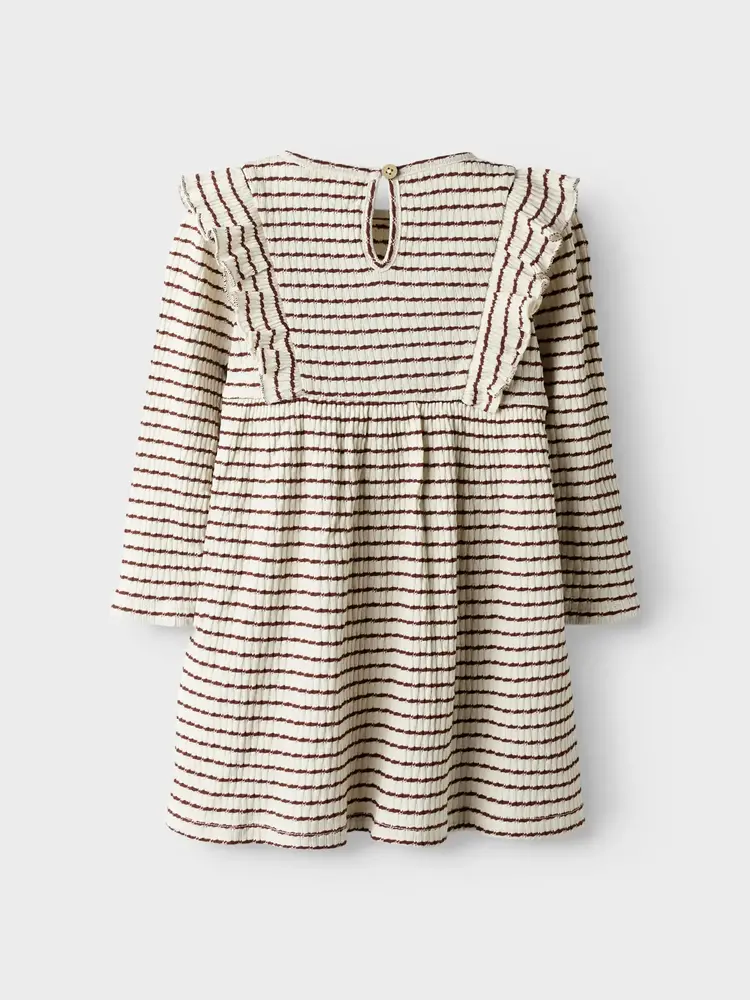 Lil ' Atelier Lil ' Atelier | NMFOSOPHIA LS DRESS LIL | Hot Chocolate
