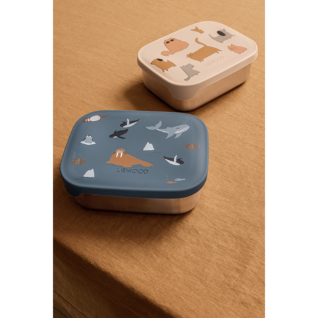 Liewood Liewood | Arthur Printed Lunchbox | Arctic Sea /  Ocean view Liewood Liewood | Arthur Printed Lunchbox | Arctic Sea /  Ocean view