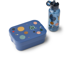Liewood Liewood | Chelsey Printed Lunchbox Set  | Universe / Classic navy Liewood Liewood | Chelsey Printed Lunchbox Set  | Universe / Classic navy