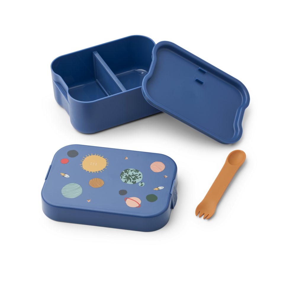 Liewood Liewood | Chelsey Printed Lunchbox Set  | Universe / Classic navy Liewood Liewood | Chelsey Printed Lunchbox Set  | Universe / Classic navy