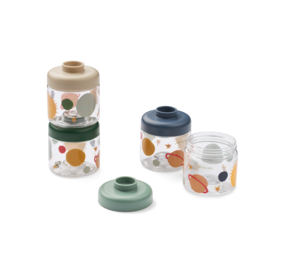 Liewood Liewood | Dominique Baby Food Tritan Boxes 100 ML 4-Pack | Universe / Classic navy Liewood Liewood | Dominique Baby Food Tritan Boxes 100 ML 4-Pack | Universe / Classic navy