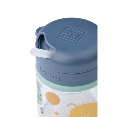 Liewood Liewood | Pavia Tritan Straw Cup 280ml | Universe / Classic navy Liewood Liewood | Pavia Tritan Straw Cup 280ml | Universe / Classic navy