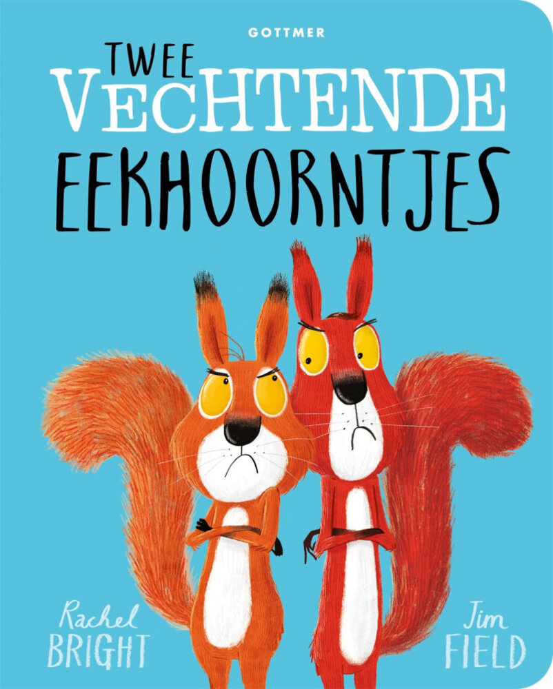 Boeken Boek | Twee vechtende eekhoorntjes | Kartonboek