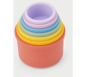 Tickit | Silisoft Ronde Stapelbekers | Regenboog Tickit | Silisoft Ronde Stapelbekers | Regenboog