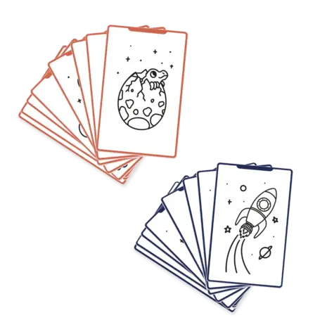 Kidywolf Kidywolf | Refill Kidydraw mini | Dinosaurussen & Sterrenstelsel