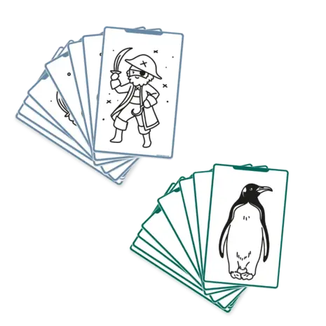 Kidywolf Kidywolf | Refill Kidydraw mini | Dieren over de hele wereld & Oceaan en piraten