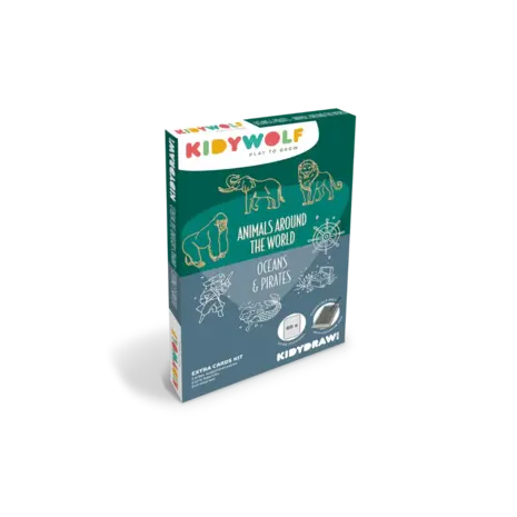 Kidywolf Kidywolf | Refill Kidydraw mini | Dieren over de hele wereld & Oceaan en piraten