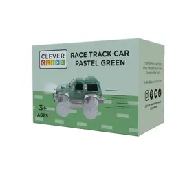 Cleverclixx Cleverclixx | Race Track Car |  Pastel Green