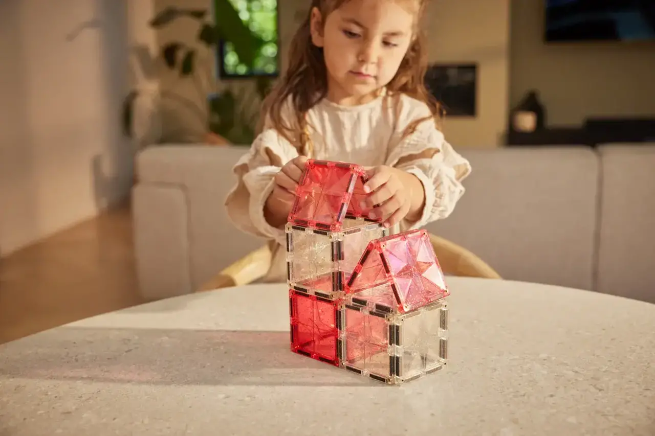 Cleverclixx Cleverclixx | Glitter Tiles Pack Transparent | Pink Cleverclixx Cleverclixx | Glitter Tiles Pack Transparent | Pink