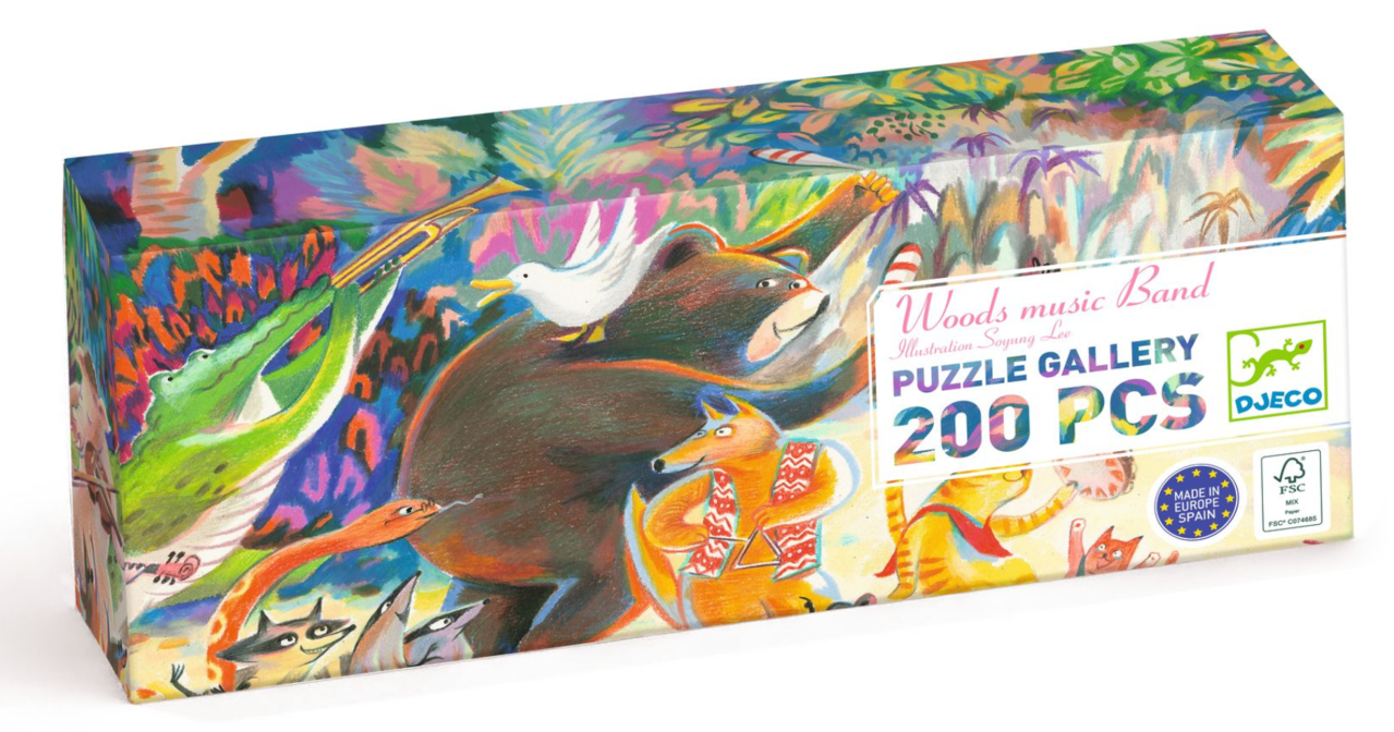 Djeco Djeco | Puzzel woods music bands ( 200st) Djeco Djeco | Puzzel woods music bands ( 200st)
