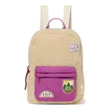 Studio Noos Studio Noos | Ecru/Purple Teddy Midi Backpack Studio Noos Studio Noos | Ecru/Purple Teddy Midi Backpack