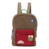 Studio Noos Studio Noos | Bruin/Burgundy Teddy Midi Backpack Studio Noos Studio Noos | Bruin/Burgundy Teddy Midi Backpack