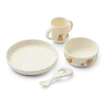 Liewood Liewood | Vivi printed tableware set | Elephant / Creme de la creme Liewood Liewood | Vivi printed tableware set | Elephant / Creme de la creme