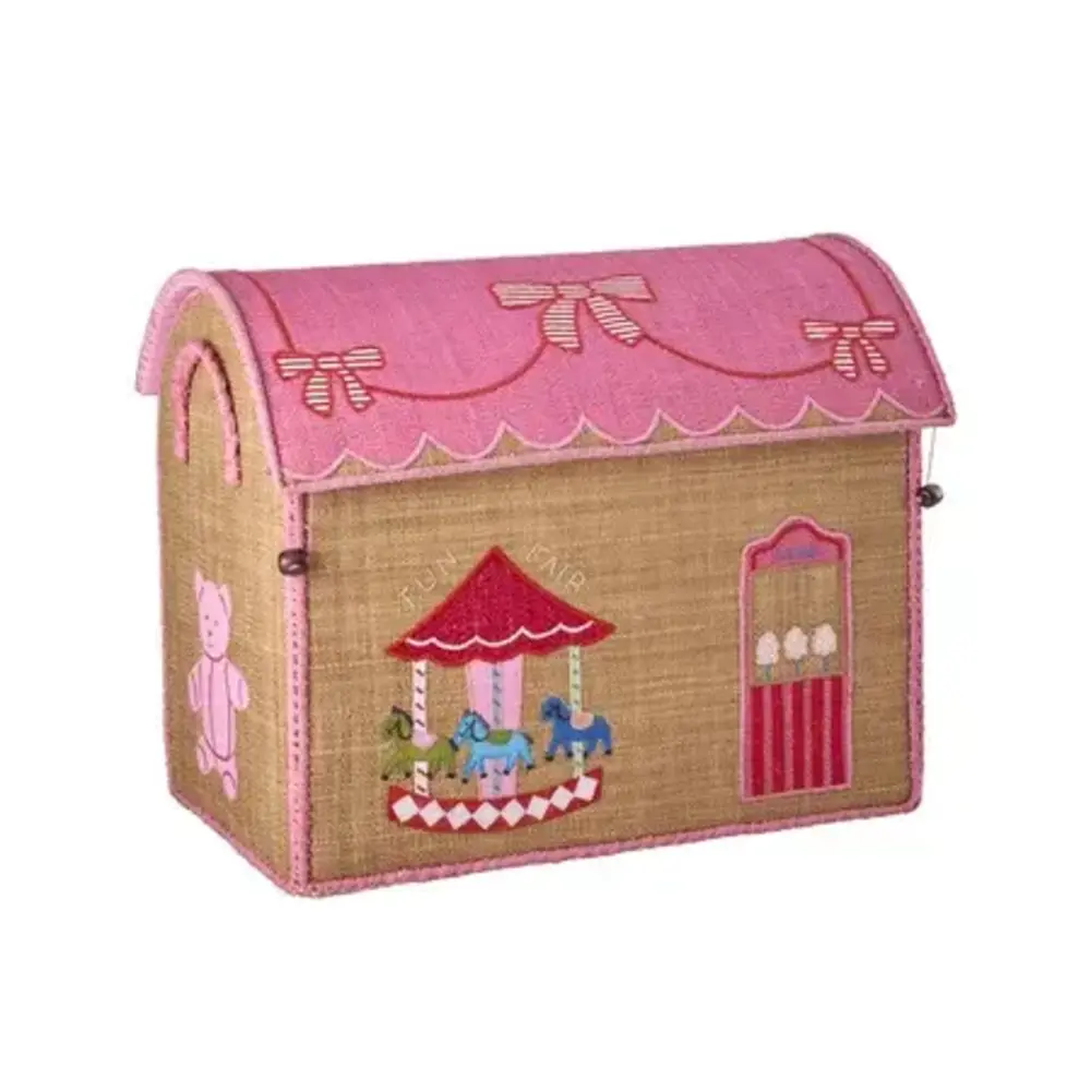 Rice Everyday Magic Rice| Raffia Basket Fun Fair Medium Rice Everyday Magic Rice| Raffia Basket Fun Fair Medium