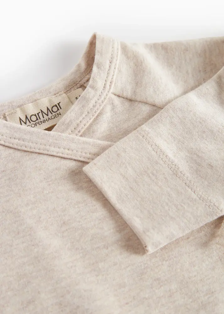 MarMar Copenhagen MarMar Copenhagen | Tut Wrap LS | Modal New Born | Light Beige Mel. MarMar Copenhagen MarMar Copenhagen | Tut Wrap LS | Modal New Born | Light Beige Mel.