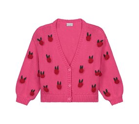 Daily Brat Daily Brat | Rosie Flower Knitted Cardigan Sweet Pink Daily Brat Daily Brat | Rosie Flower Knitted Cardigan Sweet Pink
