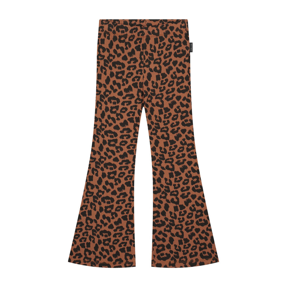 Daily Brat Daily Brat | Leopard Flared Pants Hickory Brown Daily Brat Daily Brat | Leopard Flared Pants Hickory Brown
