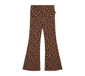 Daily Brat Daily Brat | Leopard Flared Pants Hickory Brown Daily Brat Daily Brat | Leopard Flared Pants Hickory Brown