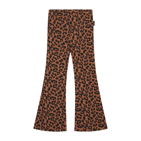 Daily Brat Daily Brat | Leopard Flared Pants Hickory Brown Daily Brat Daily Brat | Leopard Flared Pants Hickory Brown