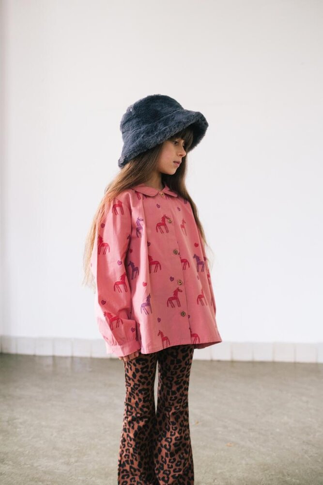 Daily Brat Daily Brat | Leopard Flared Pants Hickory Brown Daily Brat Daily Brat | Leopard Flared Pants Hickory Brown