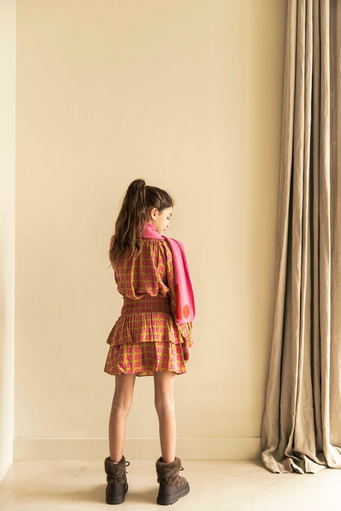 Jenest Jenest | Cato Blouse | Aop Gold Fuchsia Jenest Jenest | Cato Blouse | Aop Gold Fuchsia