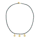Jenest Jenest | Necklace | Dark Green Fuchsia Pink Jenest Jenest | Necklace | Dark Green Fuchsia Pink