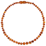 Barnsteen Barnsteen | Ketting | Ruw | Baroque Cognac | 38 cm