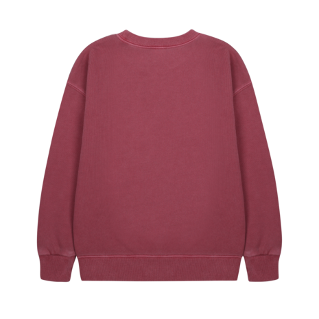 Jelly Mallow Jelly Mallow | Flying Bird Pigment Sweatshirt | Burgundy Jelly Mallow Jelly Mallow | Flying Bird Pigment Sweatshirt | Burgundy