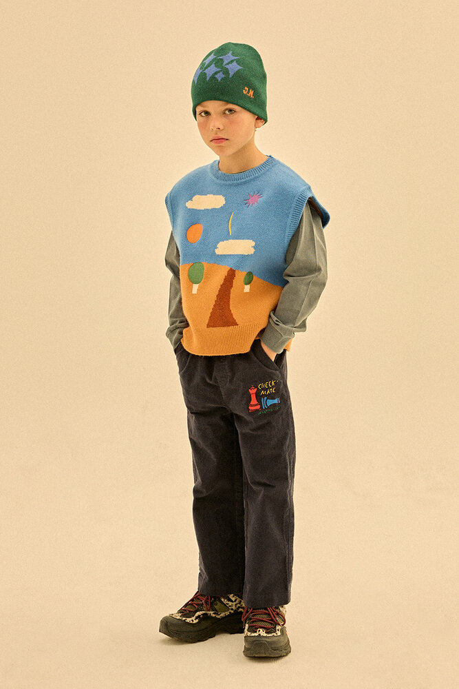 Jelly Mallow Jelly Mallow | Check Mate Corduroy Pants | Navy Jelly Mallow Jelly Mallow | Check Mate Corduroy Pants | Navy