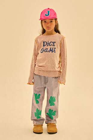 Jelly Mallow Jelly Mallow | Lucky Clover Denim Pants | Blue Jelly Mallow Jelly Mallow | Lucky Clover Denim Pants | Blue