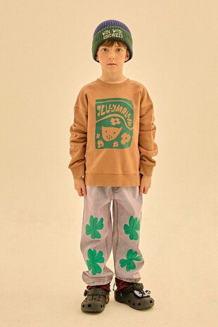 Jelly Mallow Jelly Mallow | Lucky Clover Denim Pants | Blue Jelly Mallow Jelly Mallow | Lucky Clover Denim Pants | Blue