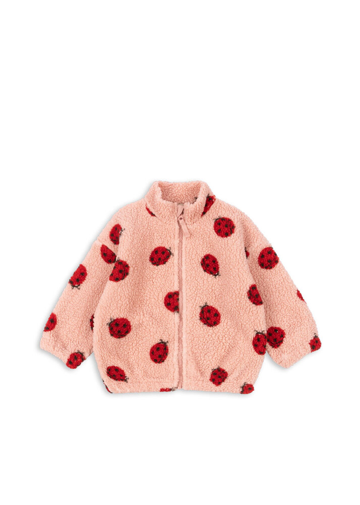 Konges Sløjd Konges Sløjd | Jody Teddy Jacket Grs | Ladybug Pink