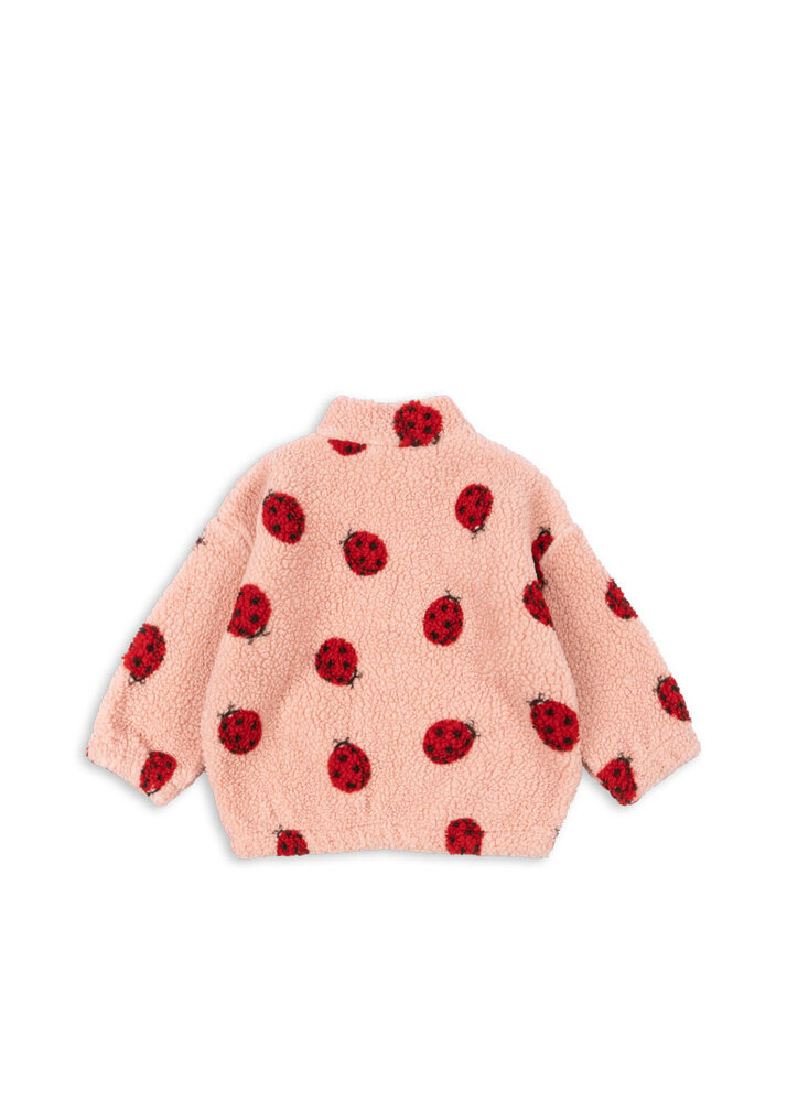 Konges Sløjd Konges Sløjd | Jody Teddy Jacket Grs | Ladybug Pink