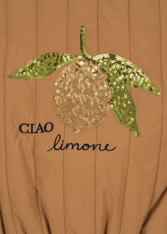 Konges Sløjd Konges Sløjd | Juno Sequin Bomber Jacket | Tobacco Brown