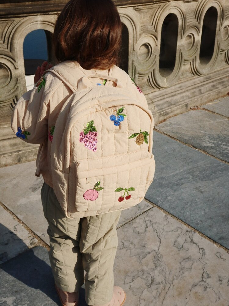 Konges Sløjd Konges Sløjd | Juno Quilted Sequin Backpack Midi | Frappé
