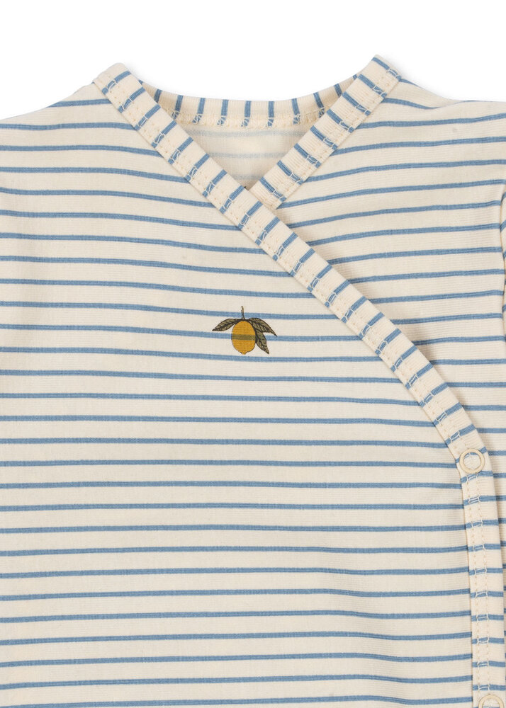 Konges Sløjd Konges Sløjd | Basic Ls Newborn Body Gots | Stripe Bluie