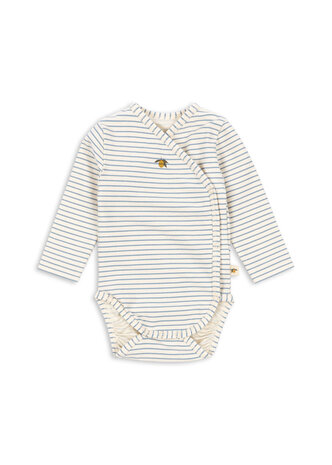 Konges Sløjd Konges Sløjd | Basic Ls Newborn Body Gots | Stripe Bluie