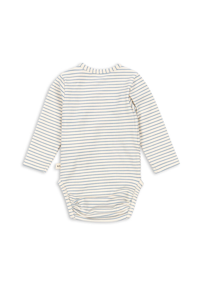 Konges Sløjd Konges Sløjd | Basic Ls Newborn Body Gots | Stripe Bluie
